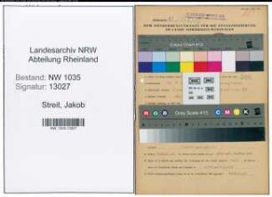 Entnazifizierung Jakob Streit , geb. 15.09.1895 (Markenmeister)
