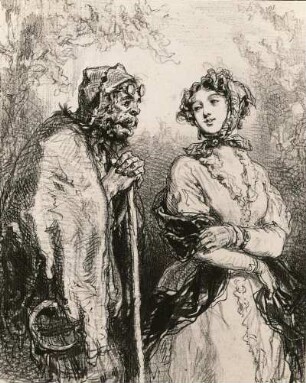 Gavarni, Paul: Masques et visages. Les Propos de Thomas Vireloque (2). Lithografie; 20,1 x 16,1 cm. 1852/1853