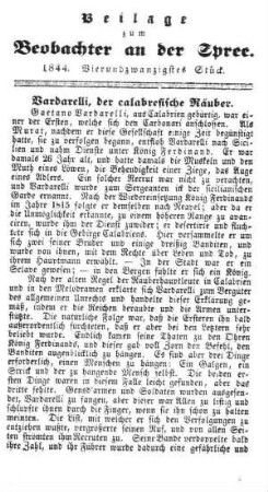 Beilage zum Beobachter an der Spree. 1844. 24. Stueck