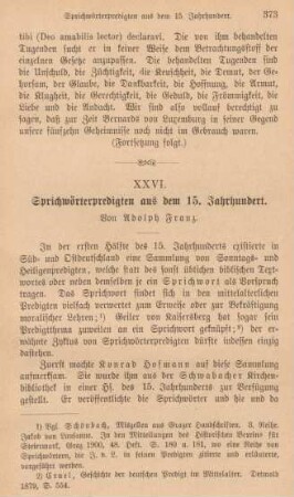 373-384 Sprichwörterpredigten aus dem 15. Jahrhundert