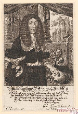 Johann Leonhard Beil (d.J.); geb. 9. September 1637