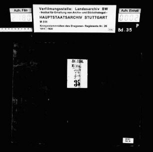 Kriegsstammrolle der Wirtschafts-Ersatz-Eskadron (Militärbäckerabteilung)