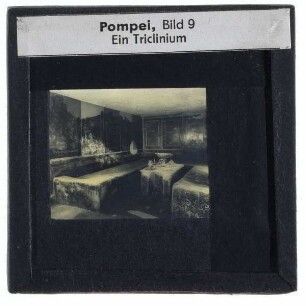 Pompei, Haus des Moralisten, Raum 3, Triclinium