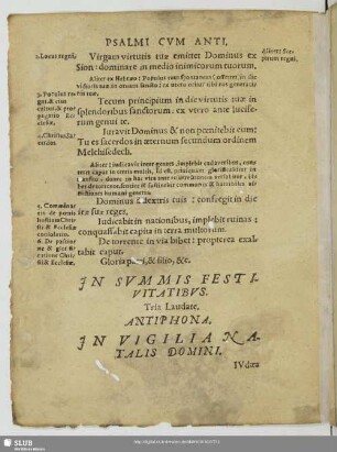 In summis festivitatibus - In vigilia Natalis Domini