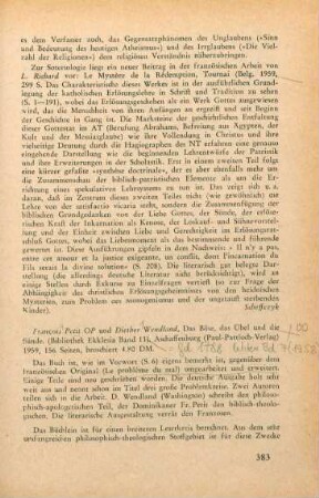 383 [Rezension] Richard, Louis, Le mystère de la rédemption