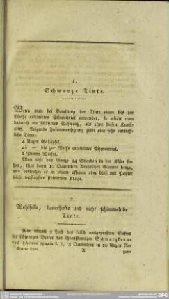 1. Schwarze Tinte