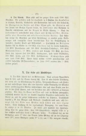 X. Die Erde als Weltkörper