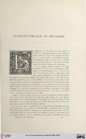 2. Pér. 38.1888: Correspondance de Belgique
