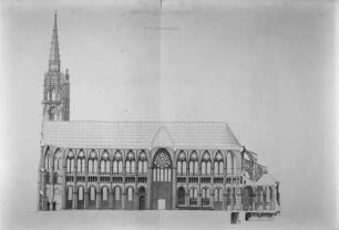Chartres, Kathedrale Notre-Dame, Längsschnitt