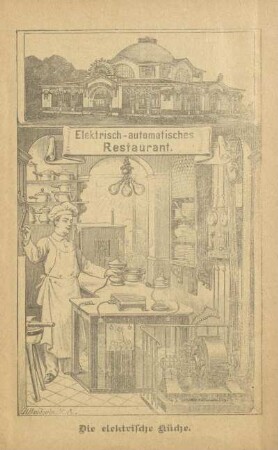 Elektrisch-automatisches Restaurant. Die elektrische Küche