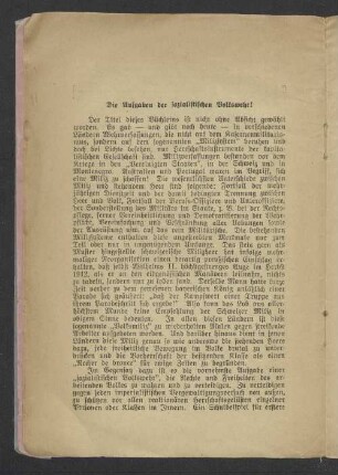 Die Aufgaben der sozialistischen Volkswehr!