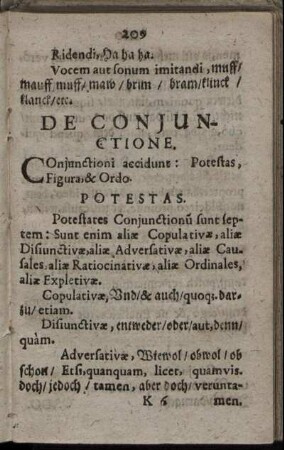 De Conjunctione.