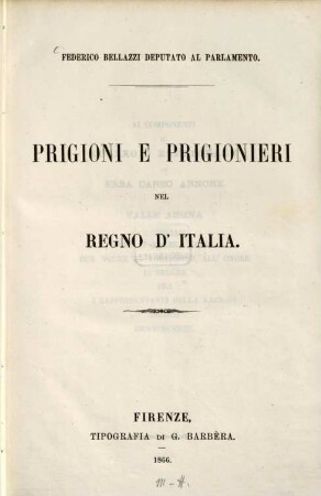 Prigioni e prigionieri nel regno d'Italia
