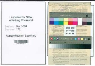 Entnazifizierung Leonhard Aengenheyster , geb. 23.11.1893 (Arzt)