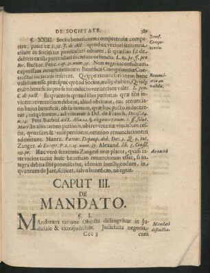 Caput [XI]. De Mandato.