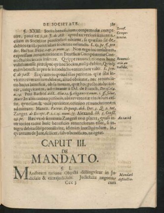 Caput [XI]. De Mandato.