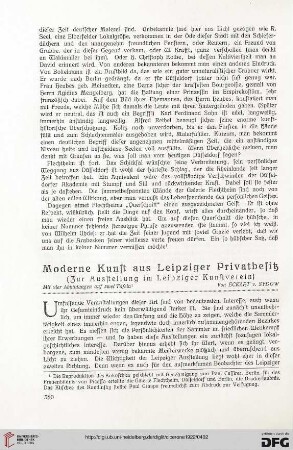 14: Moderne Kunst aus Leipziger Privatbesitz : (Zur Ausstellung im Leipziger Kunstverein)