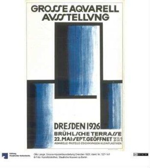 Grosse Aquarellausstellung Dresden 1926
