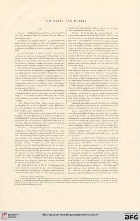 Courrier de musées