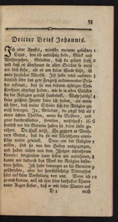 Dritter Brief Johannis