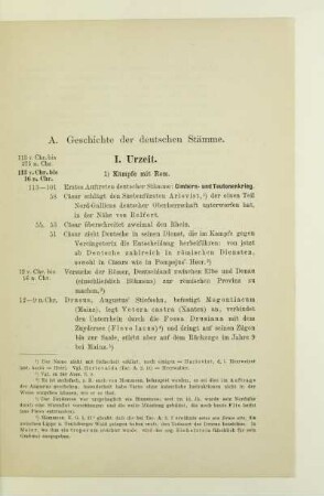 A. Geschichte der deutschen Stämme