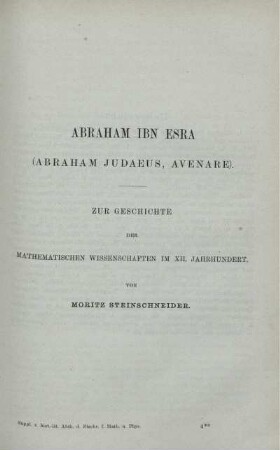 Abraham Ibn Esra (Abraham Judaeus, Avenare).