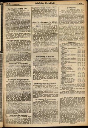 Zweite Ausgabe vom Dienstag, den 11. Januar 1927.