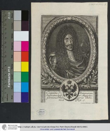 Leopoldus I. Romanorum Imperator, Semper Augustus, Germaniæ Hungariæ Bohemiæ Rex / Leonhard Hekenauer Sculpsit Aug.