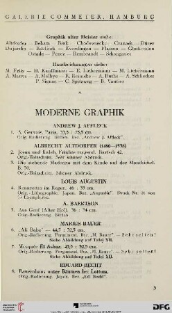 Moderne Graphik (Nr. 1-667)