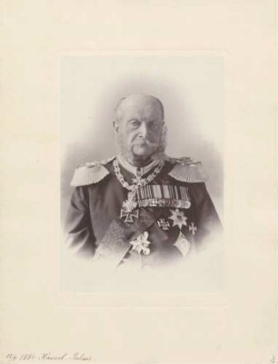 Kaiser Wilhelm I. in Uniform mit Auszeichnungen im Kaiserlichen Palais in Berlin