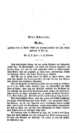 Eine Schulrede