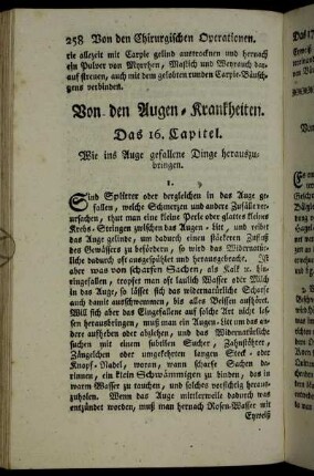 Von den Augen-Krankheiten.