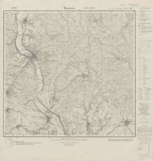 5328 (alte Nr.: 3117) Wasungen, Meßtischblatt (4cm - Karte)
