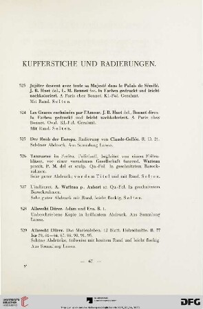 Kupferstiche und Radierungen (Nr. 523 - 536)
