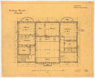 Villa Ostermann, Darmstadt Projekt II: Grundriss OG, 1:50