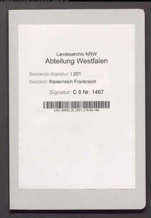 Verkauf eines Stück Landes auf dem Nottulner Esch, Kirchspiel Nottuln, an Friedr. Wemhoff, Weber in Nottuln (Nr. 243).