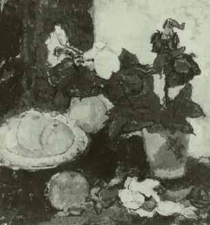 Blumen und Äpfel