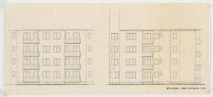 Wohnhaus Otto-Suhr-Allee 53/55/57, Berlin-Charlottenburg: Rückbau Ansicht 1:50