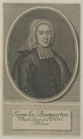 Bildnis des Sigm. Jac. Baumgarten
