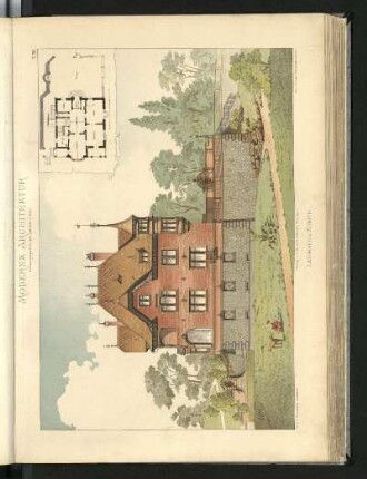 Landhaus in Zürich. Prof. F. Bluntschli, Architekt. Grundriss
