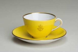 Konvolut Tasse und Untertasse, HAPAG