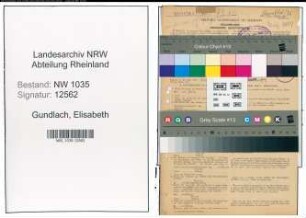 Entnazifizierung Elisabeth Gundlach , geb. 18.06.1913 (Angestellte)