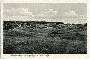 Oberbärenburg. Blick auf Oberbärenburg
