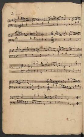 Menuette; cemb; D-Dur; EngK 105