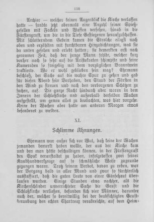 XI. Schlimme Ahnungen.
