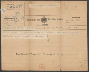 Brief an B. Schott's Söhne : 04.08.1903