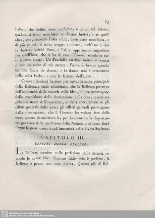 Capitolo III. Effetti Della Bellezza.
