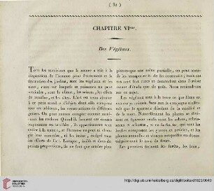 Chapitre VIeme: Des Végétaux