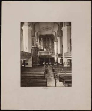 Domkirche St. Marien, Fürstenwalde/Spree Wiederherstellung: Innenansicht Richtung Orgel