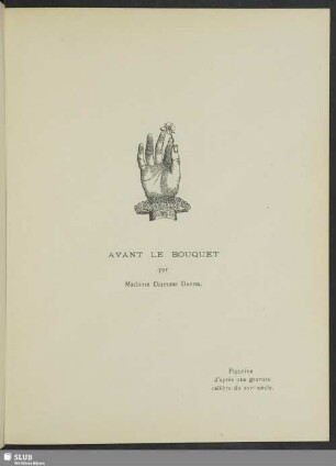 Avant le bouquet